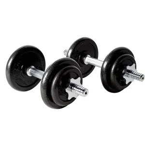 Set de Mancuernas de Hierro de 15Kg. K6 en Maleta Plástica